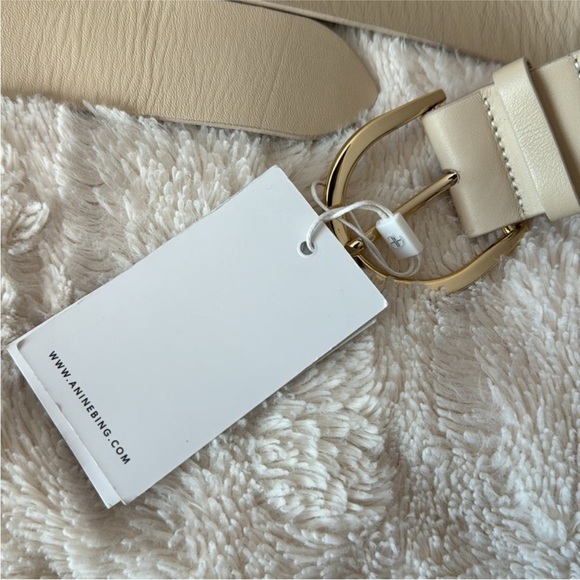 Anine Bing Belt in cream NWT - Picture 7 of 12